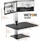 Victor Technology Standing Desk Converter, f/2 Monitors, 28"x23"x1" to 20", BK/AM VCTDC450 - alternate 7